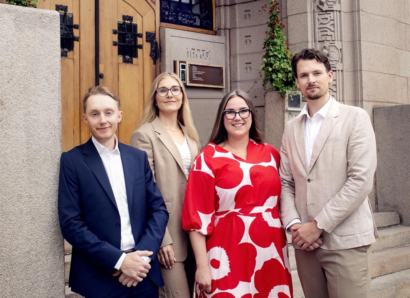 Carl Magnusson, Julia Byström, Linnéa Lackmar och Anders Hägge